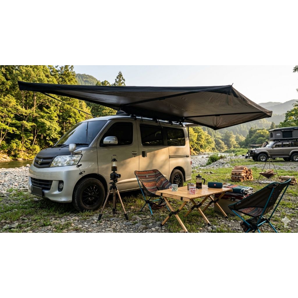 side awning 180°