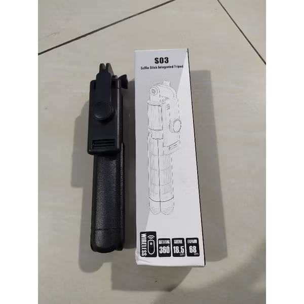 Tongsis Bluetooth S03 Tongsis Tripod Bluetooth Tongsis Bluetooth 3in1