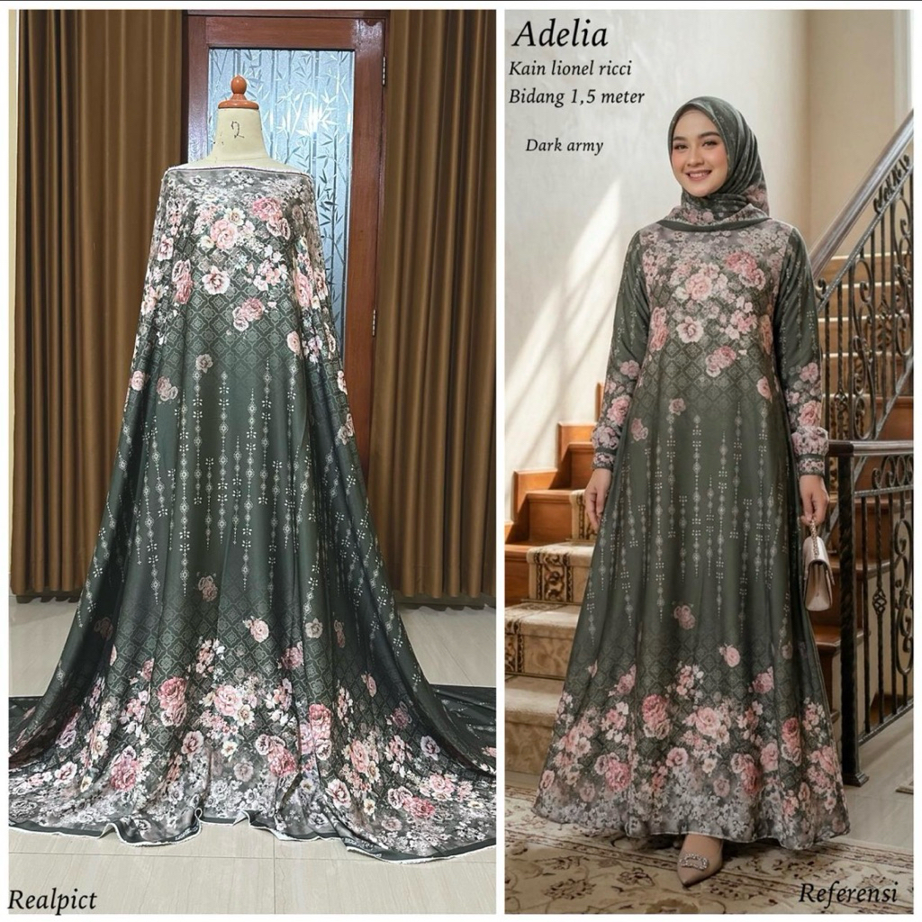 KAIN LIONEL RICHIE | ADELIA | KAIN TERKINI | Bahan Gamis | Kain Viral