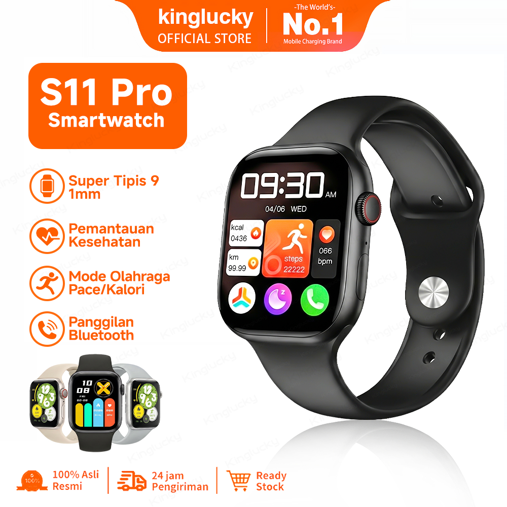 KINGLUCKY/KINYO smart watch S11 PRO Tahan Air Hingga Mode Olahraga Baterai Hingga 18 Hari Cocok Tang