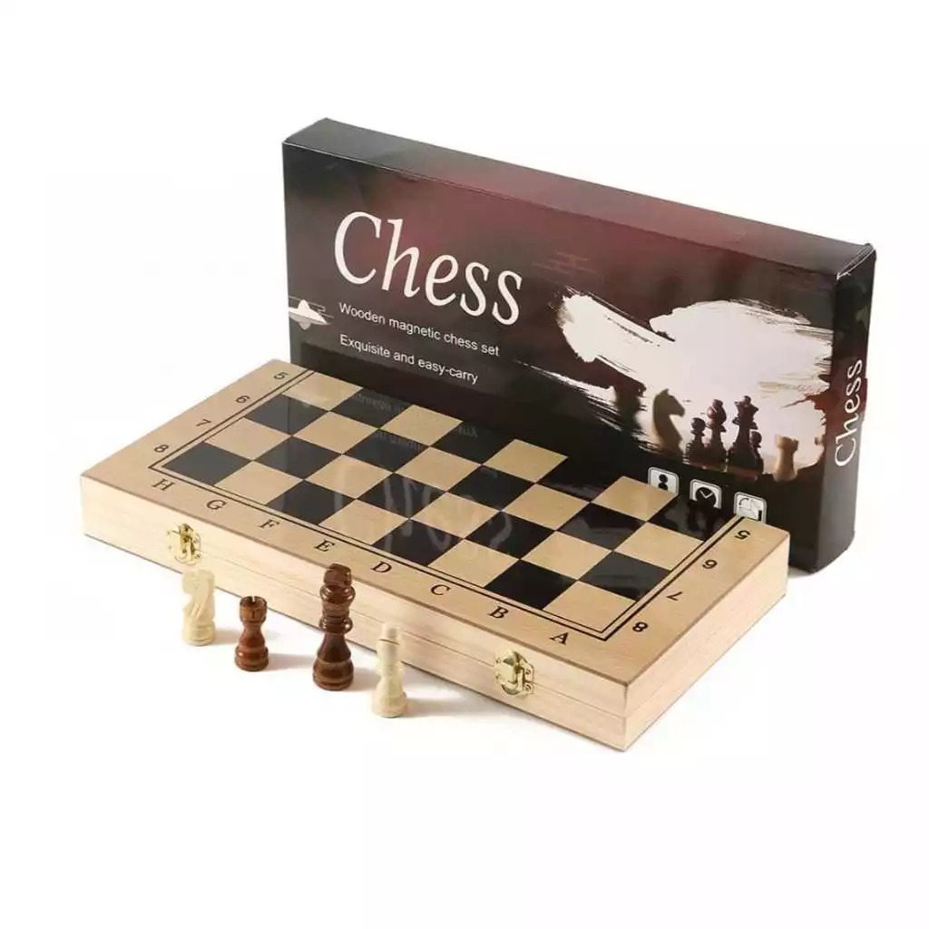 Set Catur Kayu Magnet Magnetic Wooden Chess