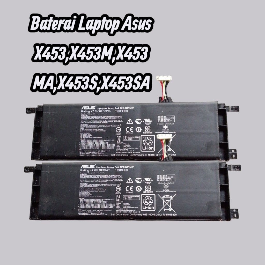 Baterai Laptop Asus X453,X453M,X453MA,X453S,X453SA Second