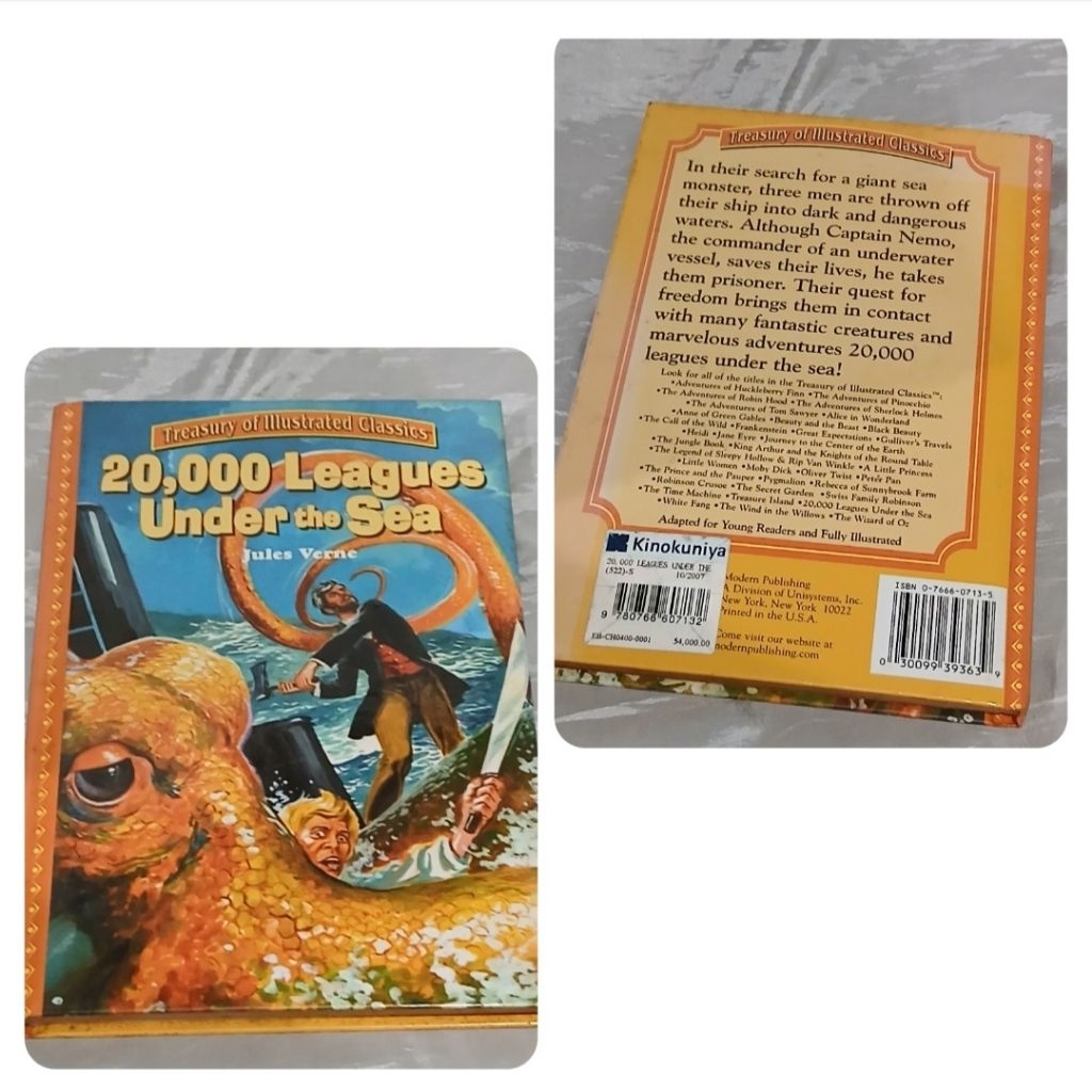 Buku Preloved a "Treasury of Illustrated Classics" edition of 20,000 Leagues Under the Sea by Jules 
