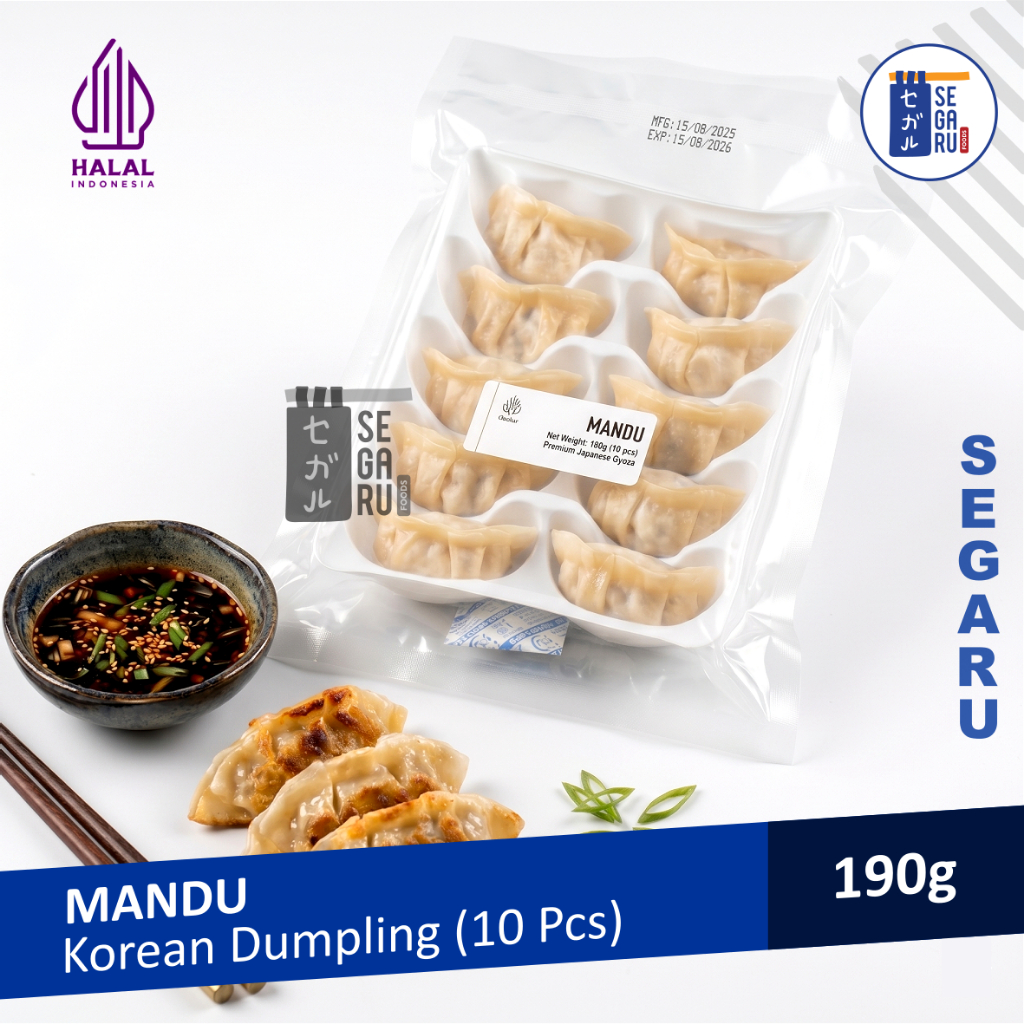 Korean Mandu | Korean Dumpling | Gyoza Khas Korea Halal 190 gram