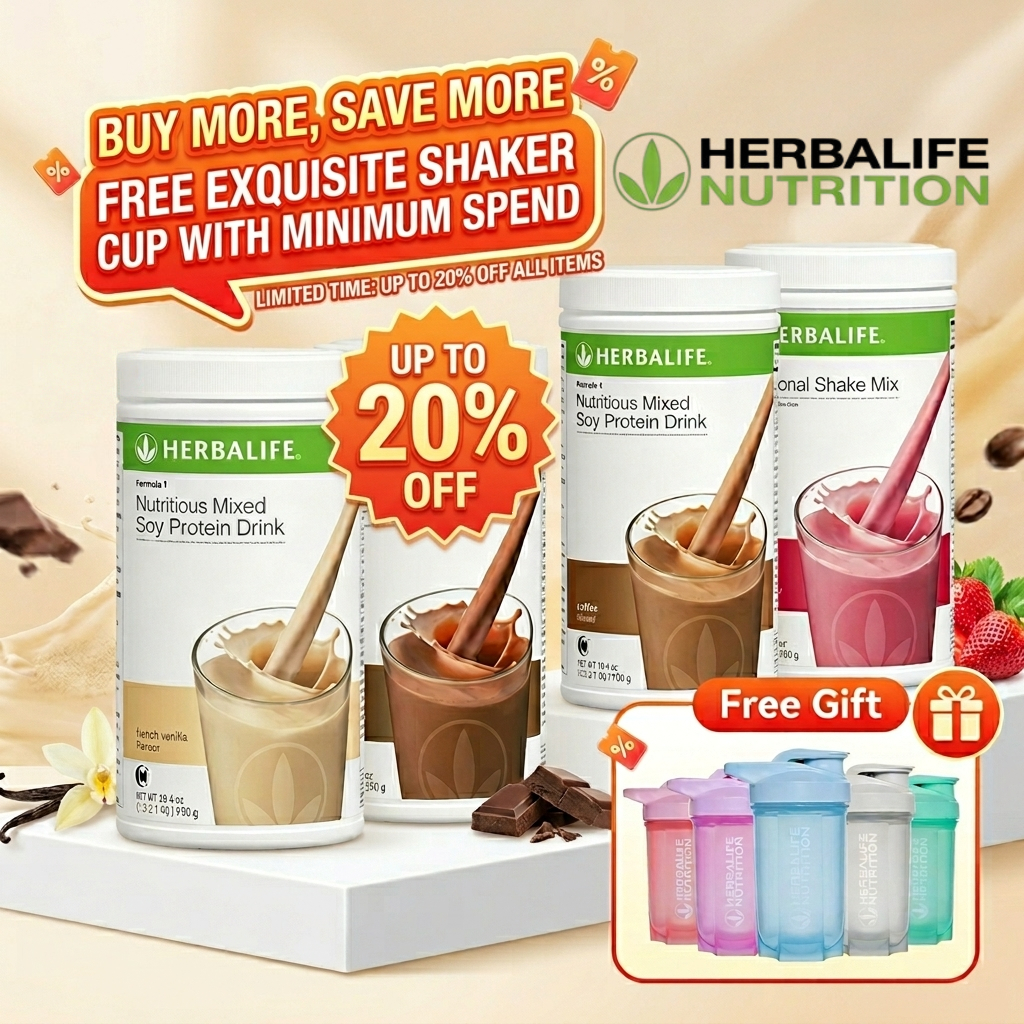 Herbalife Formula 1 Nutritional Shake Mix | Up to 20% OFF | FREE Shaker Cup with Minimum Spend