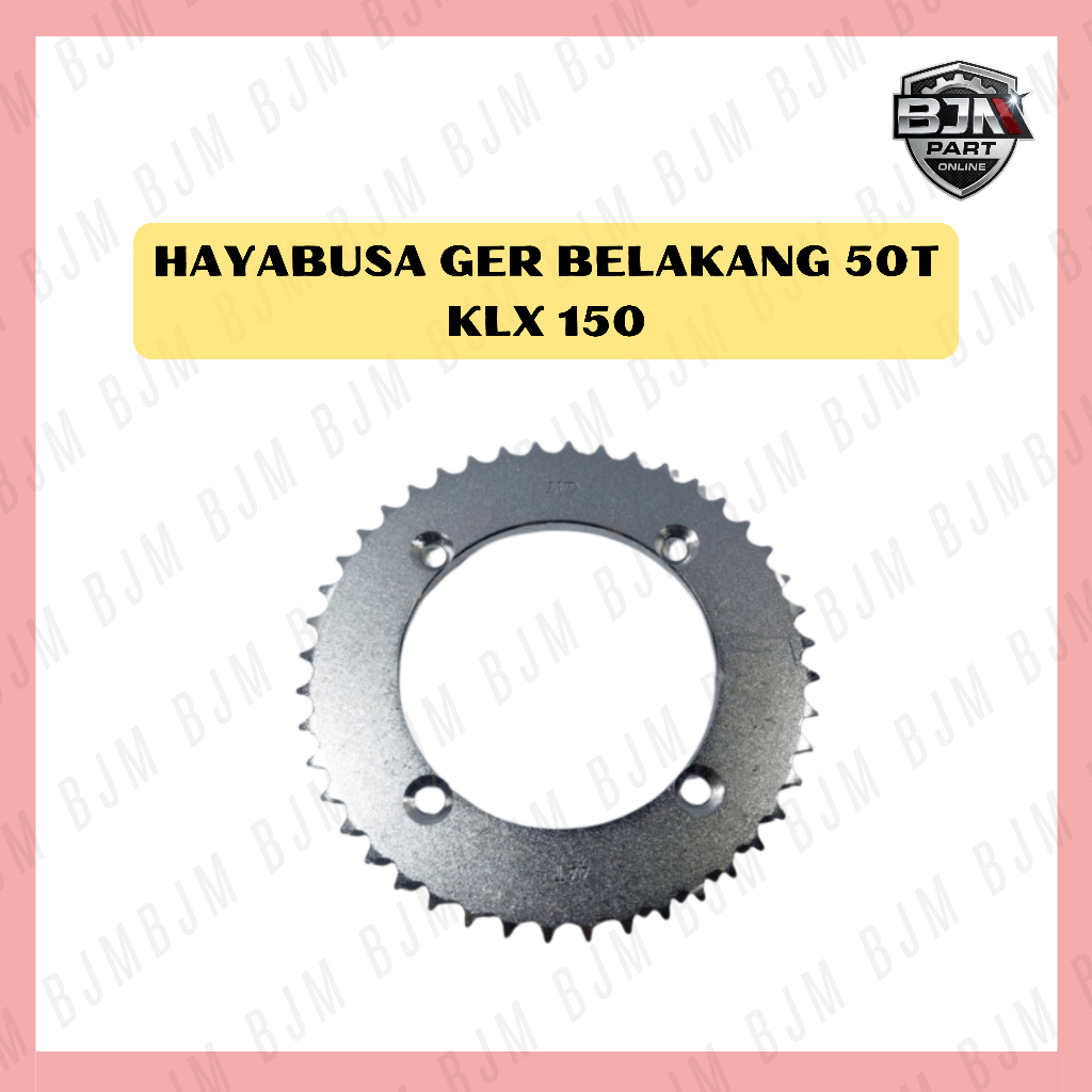 GIR BELAKANG 50T KLX 150 DTRACKER - HAYABUSA GEAR BELAKANG KLX 150 GIGI BELAKANG KLX 150