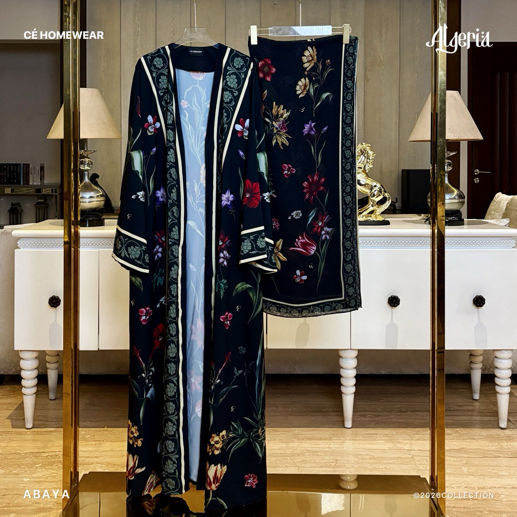 PRELOVED lALGERIA ABAYA BY CE HOMEWEAR DRESS BY AINNAYA.ID JAVINA KALEELA LNW HIKMAT NADEEA.ID GAMIS