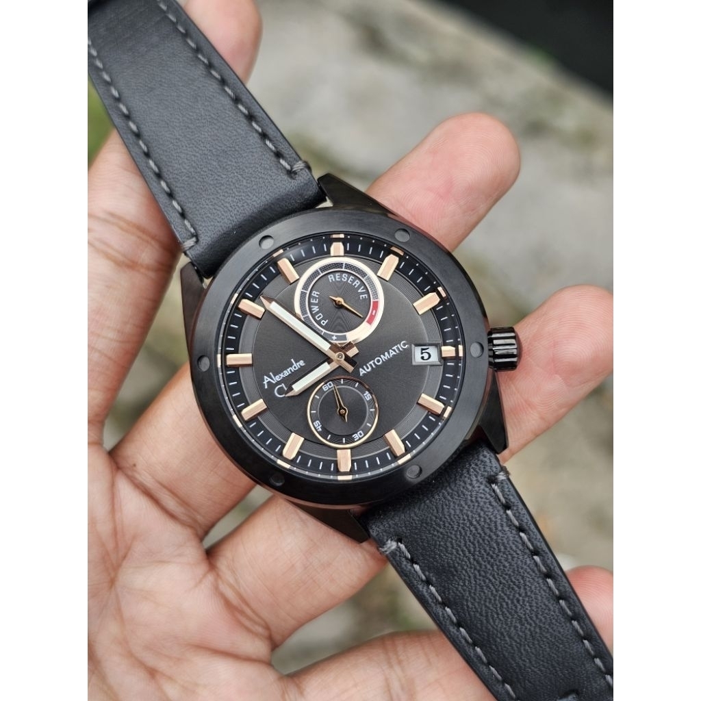 Jam alexandre christie 3046 autometic kondisi baru fullset