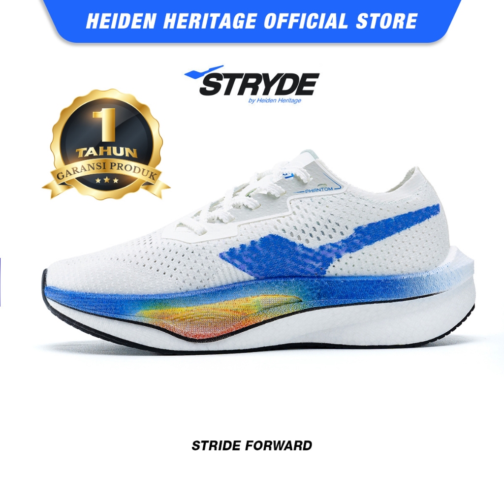 HEIDEN HERITAGE [HRTG] - PHANTOM STRYDE - BLUE FLAME - Sepatu Running Olahraga Sport Casual Style La