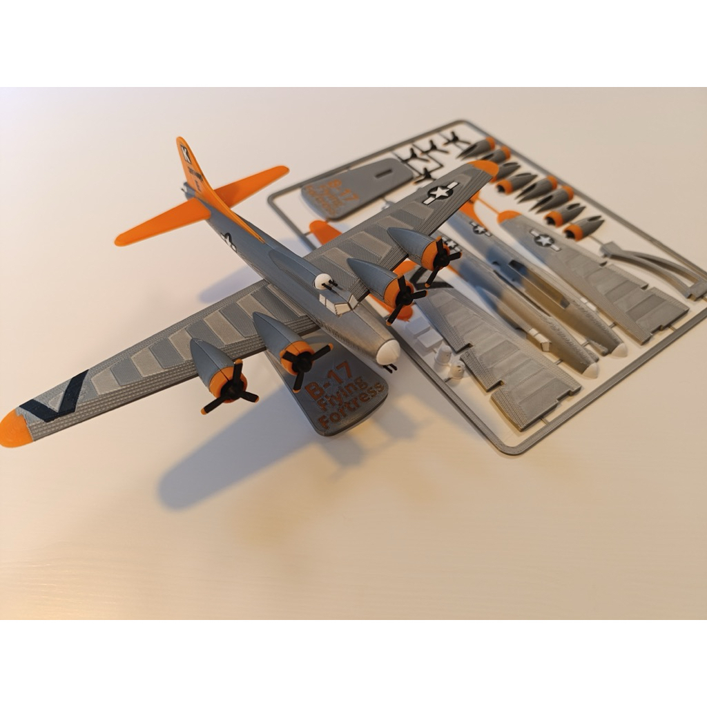 Mainan Kit Miniatur Pesawat Tempur B-17 – Puzzle Model Pesawat Ekslusif dan Keren