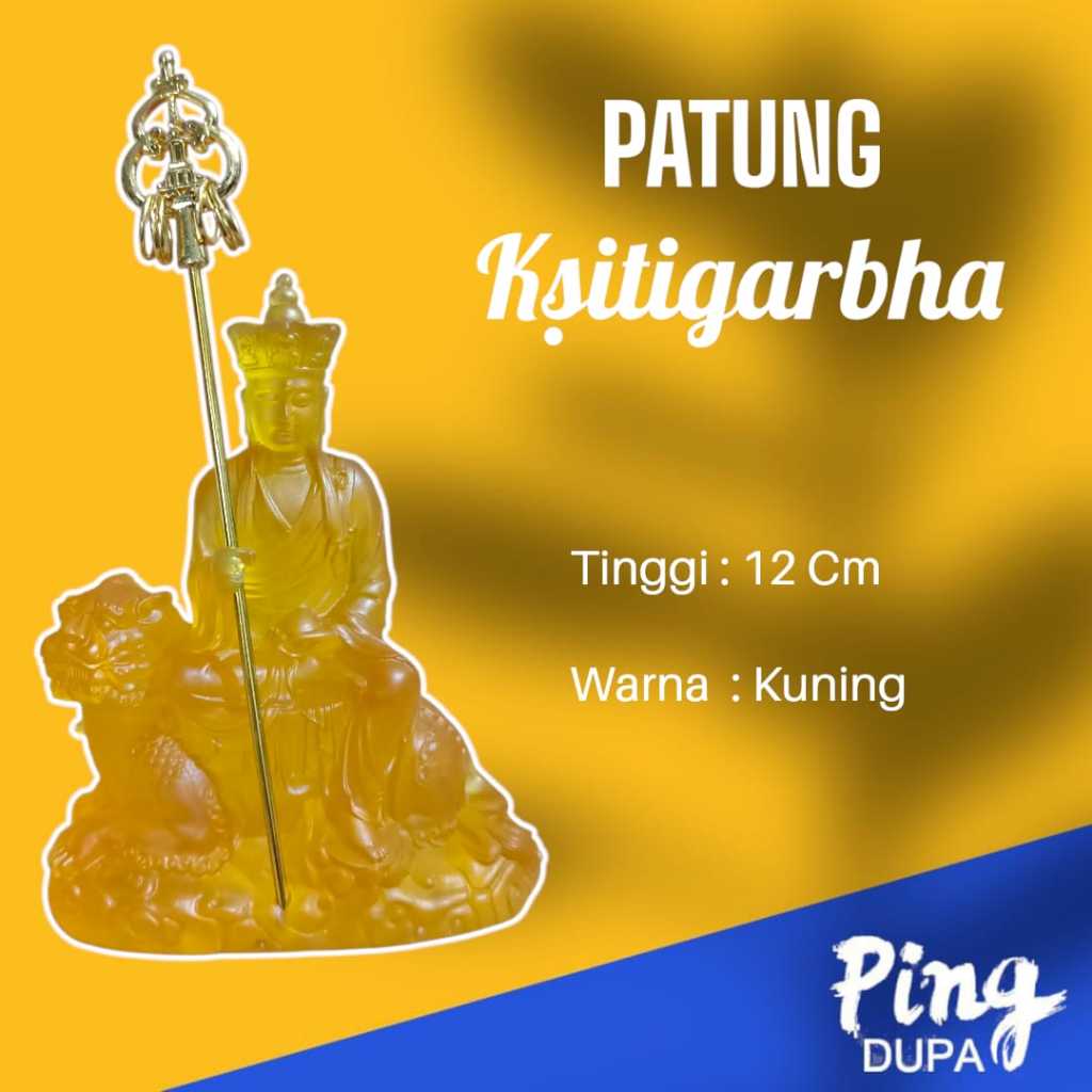 Patung Buddha Ksitigarbha Ti Cang Wang Pu Sa Kristal