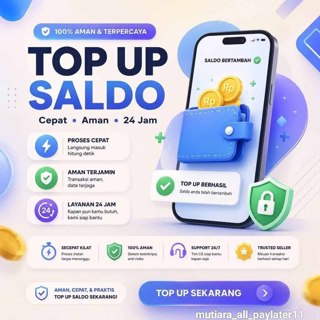 TOP UP SIZE° ISI SALDO/PULSA REGULER TRANSFER 1JT-45JT FAST