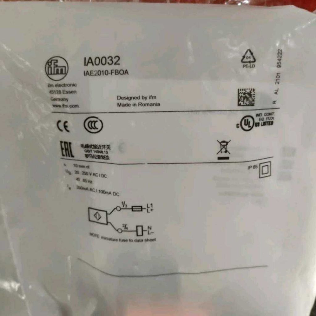 IFM ELECTRONIC IA0032 IAE2010-FBOA ORIGINAL