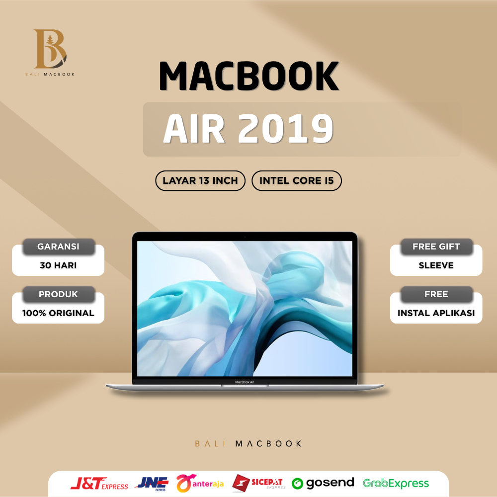 Macbook Air Retina 13 inch  2019 | Ram 8GB - Ssd 128/256GB | Dual Core intel i5 | Second Original