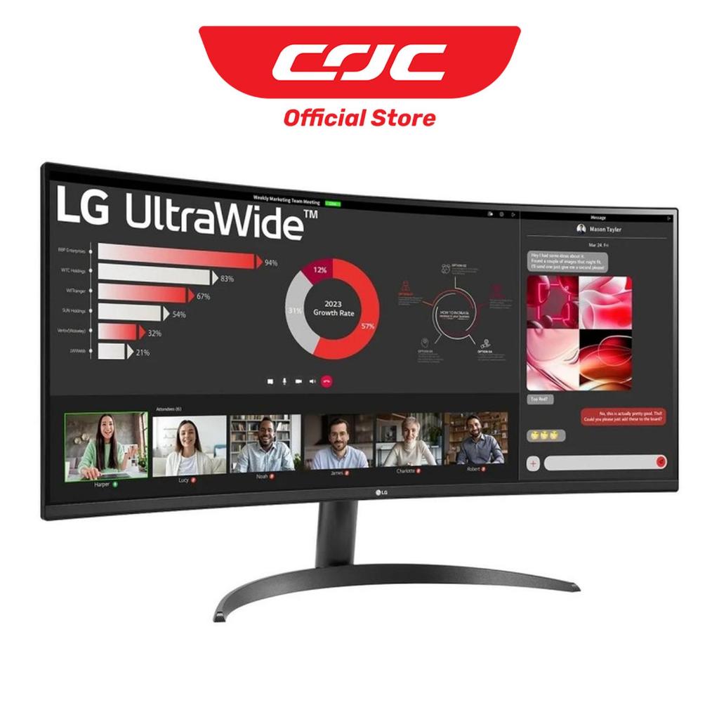 LG UltraWide 34WR50QK-B 34" Curved QHD IPS 100Hz