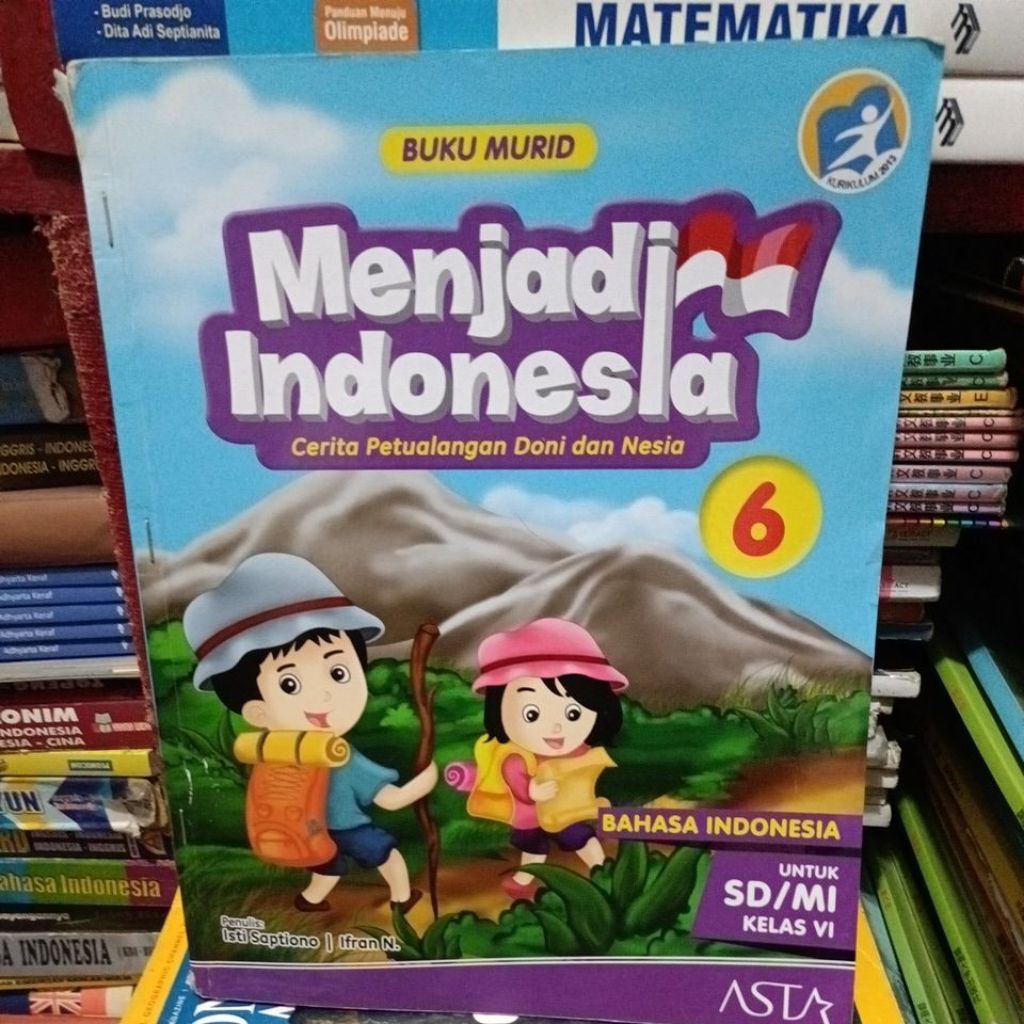 original bekas buku murid menjadi Indonesia untuk kelas 6 SD