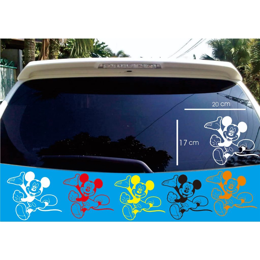 stiker mobil stiker kaca mobil belakang stiker Mickey mouse