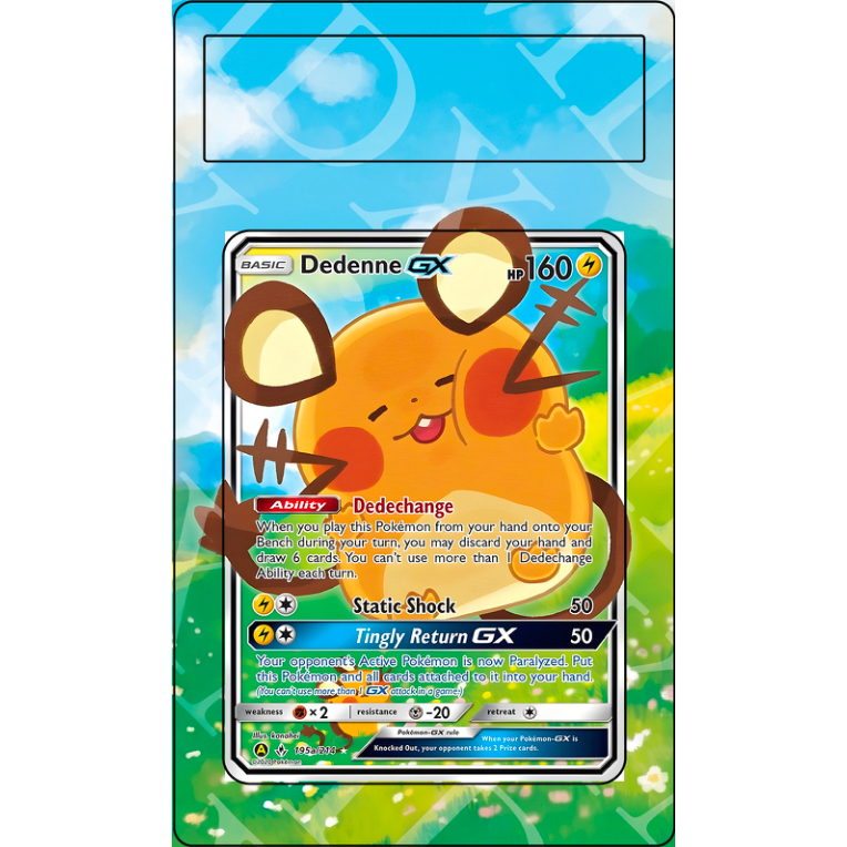 Dedenne GX #195a Pokemon Unbroken Bonds (Custom Extended Art)