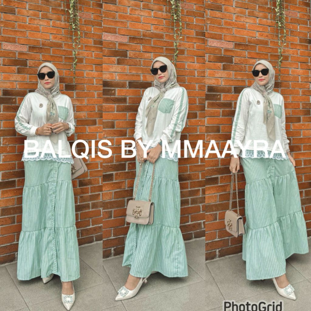 BALQIS SET KAOS DAN ROK | MMAAYRA | COMBED