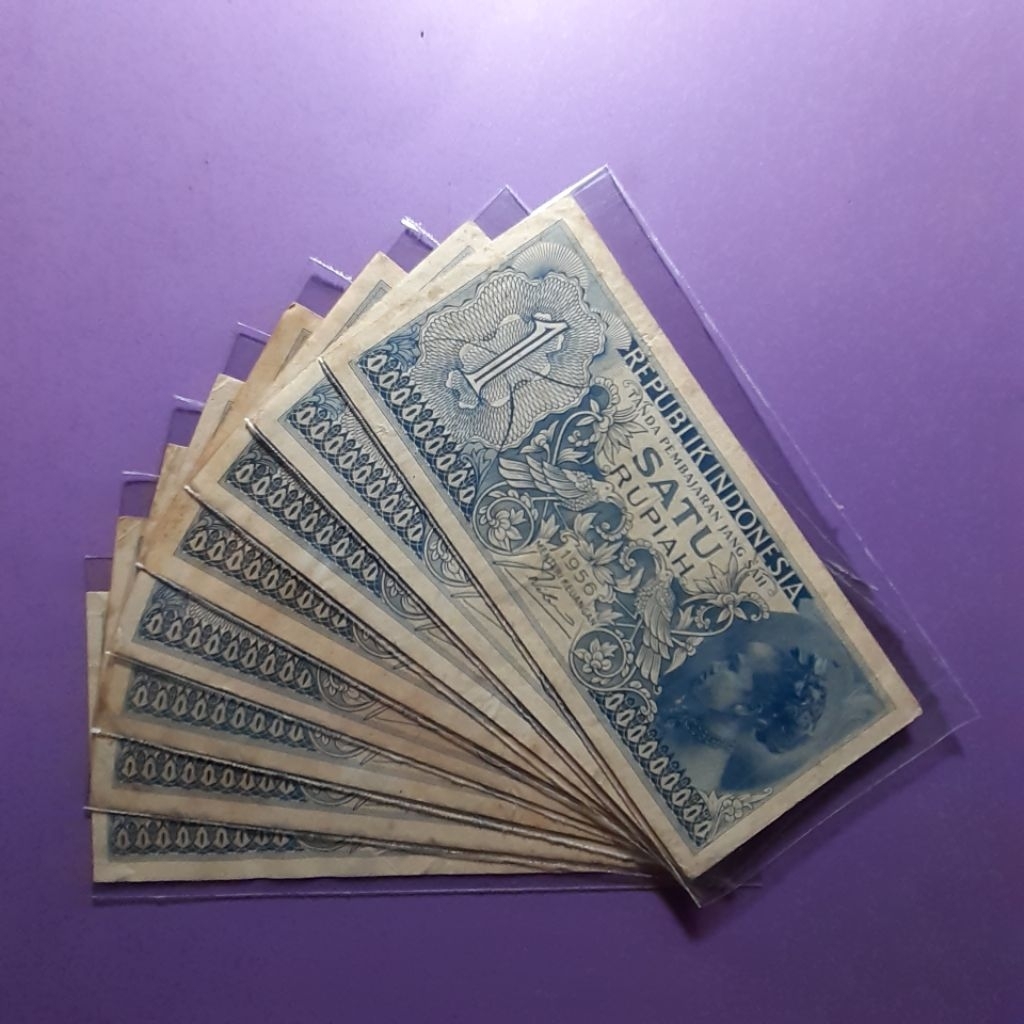 Uang kuno 1 rupiah suku bangsa tahun 1956