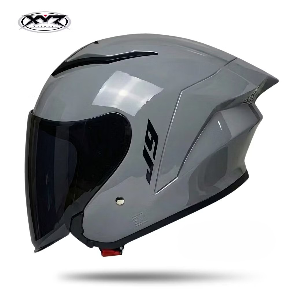 Helm Half Face Kekinian Mla XYZ J5 J9 Solid Terbaru Helm Half Face Dewasa SNI COD