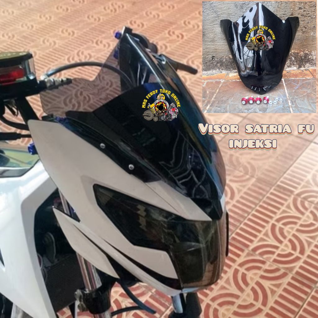 VISOR SATRIA FU FI VISOR WINDSHIELD SATRIA FU INJEKSI PLUS BAUT