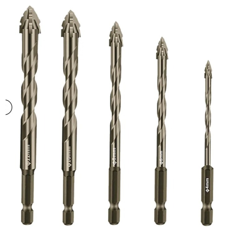 DrillPro Ceramic Bit - 5 Mata Bor untuk Keramik & Beton