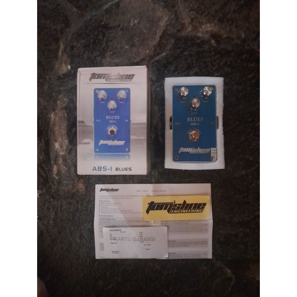 Efek Gitar Overdrive - Tomsline Blues ABS 1 ( BluesDrive / Clone Marshall Bluesbreaker )