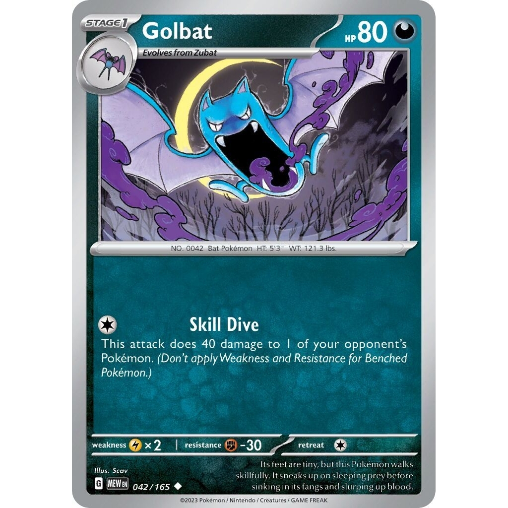 Tcg Pokemon Golbat Mew 151
