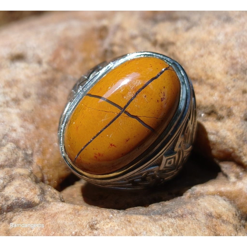 CINCIN BATU AKIK TAPAK JALAK BADAR ASEM