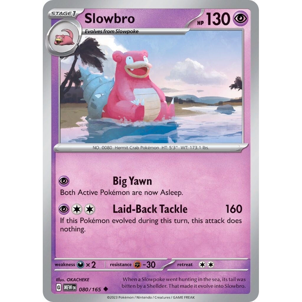 Tcg Pokemon Slowbro Mew 151