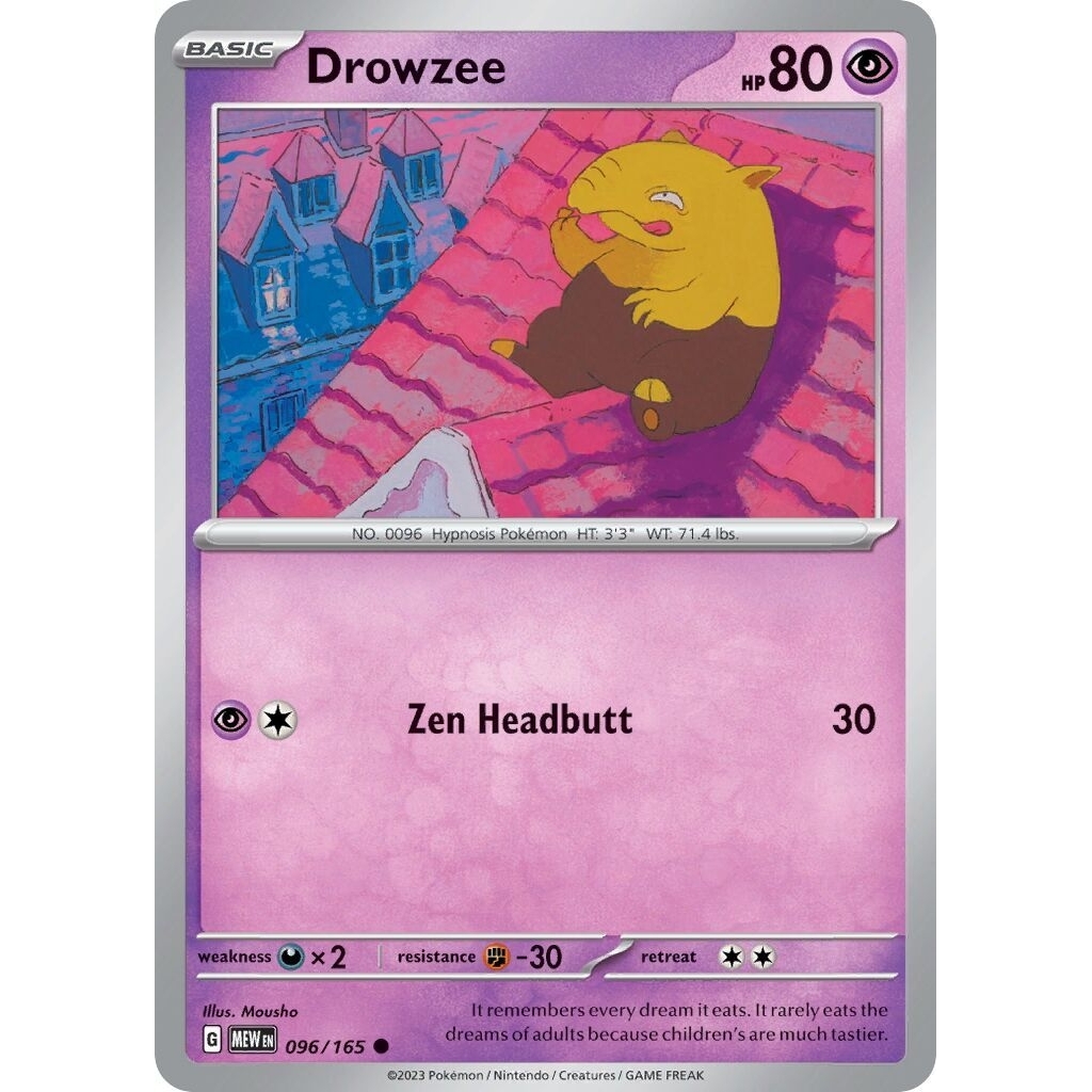 Tcg Pokemon Drowzee Mew 151