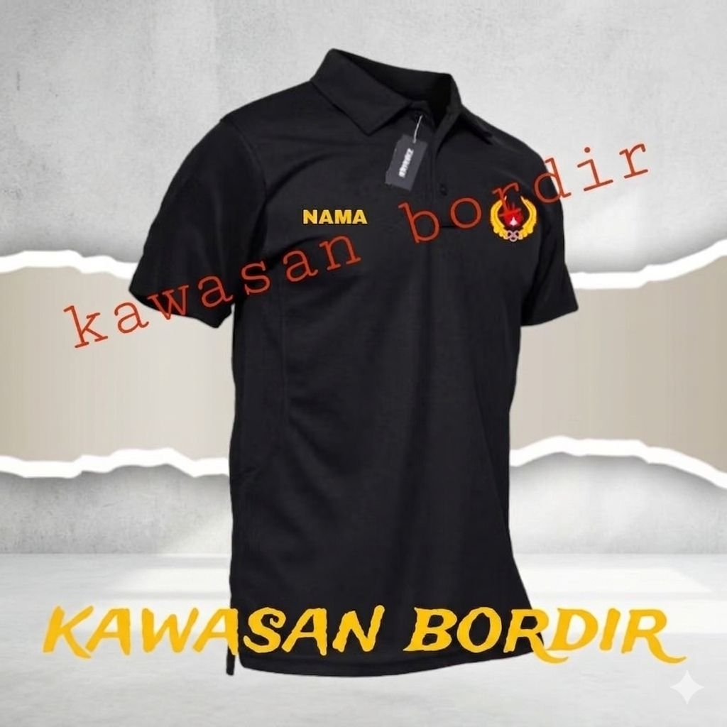 Terbaru polo shirt KONI kaos KONI seragam KONI baju KONI bisa custom tulisan Full bordir..