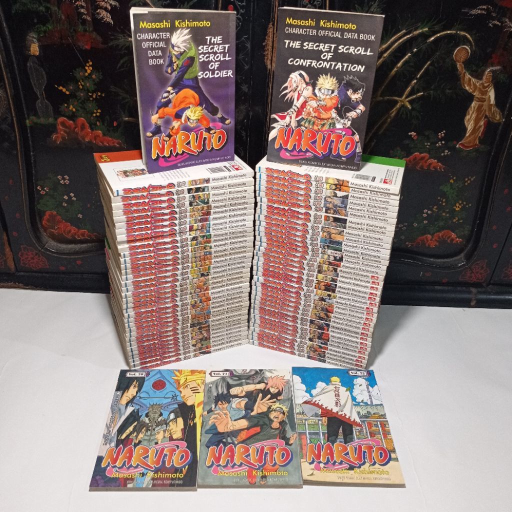 komik naruto full set 1-72 tamat + data book