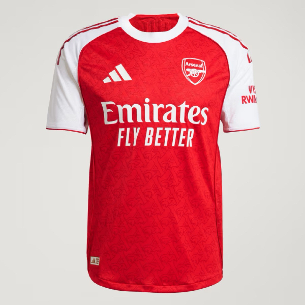 adidas Jersey Arsenal FC Home 25/26 Authentic Better Scarlet White BNWT Original Resmi JI9516