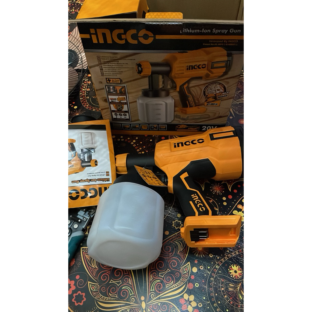 spray gun cordless ingco 20v
