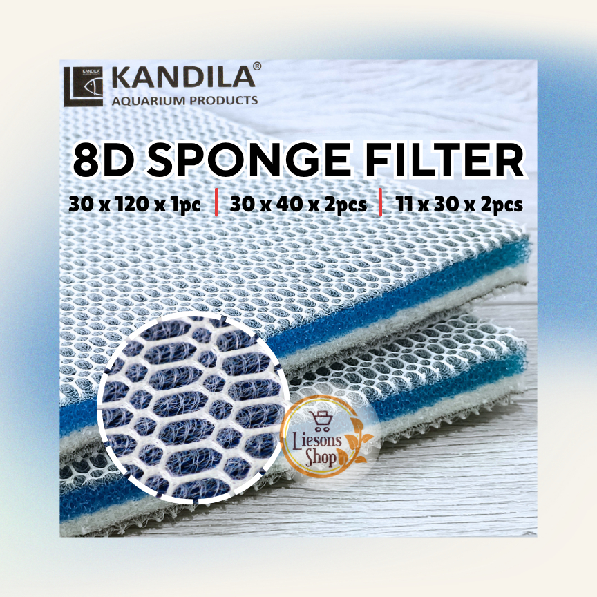 Kandila 8D Sponge Filter Honeycomb Filter Akuarium Kolam Ikan