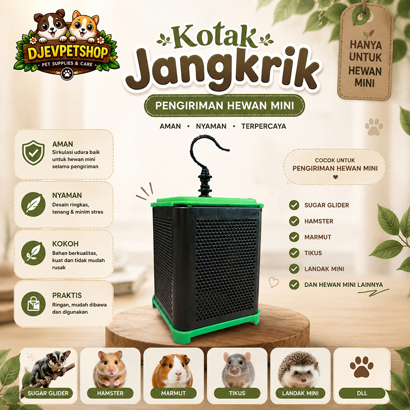 KOTAK JANGKRIK || KOTAK HEWAN || KOTAK PENGIRIMAN HEWAN