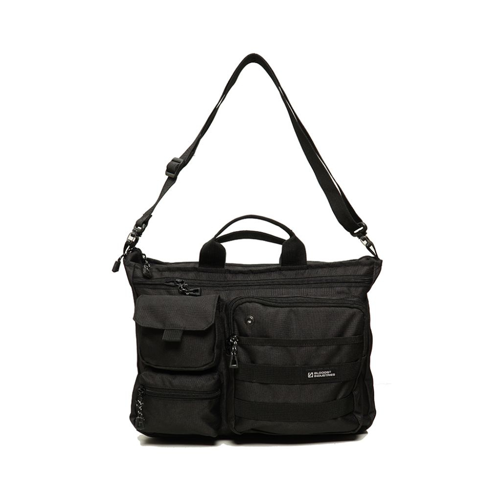 TAS SELEMPANG WAISTBAG BLOODS TACVA BLACK ORIGINAL.