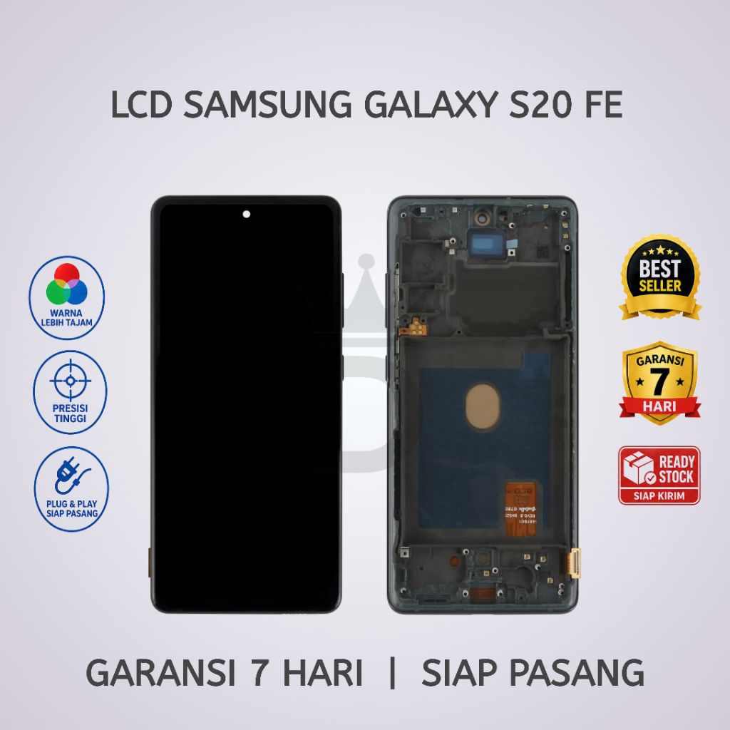 LCD TOUCHSCREEN SAMSUNG S20 FE FULLSET + FRAME