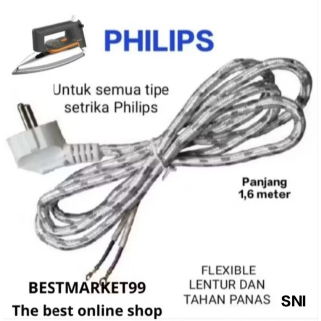 Kabel Setrika Philips Original