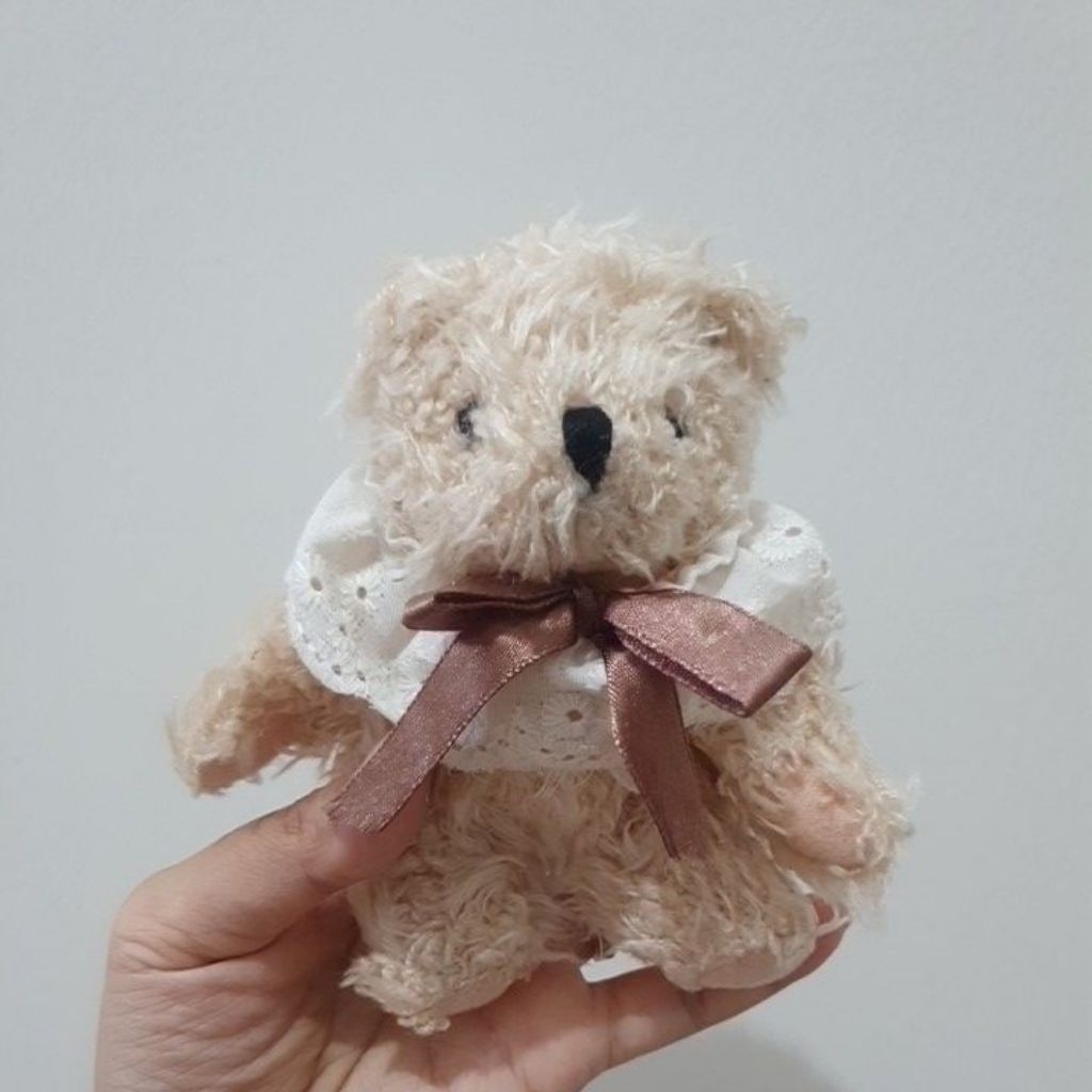Boneka teddy bear lucu kaki tangan putar leher tidak putar preloved