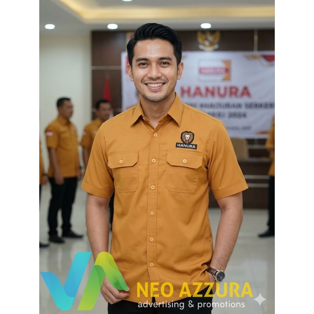 Kemeja Partai  Hanura Logo Terbaru Seragam Partai Hanura