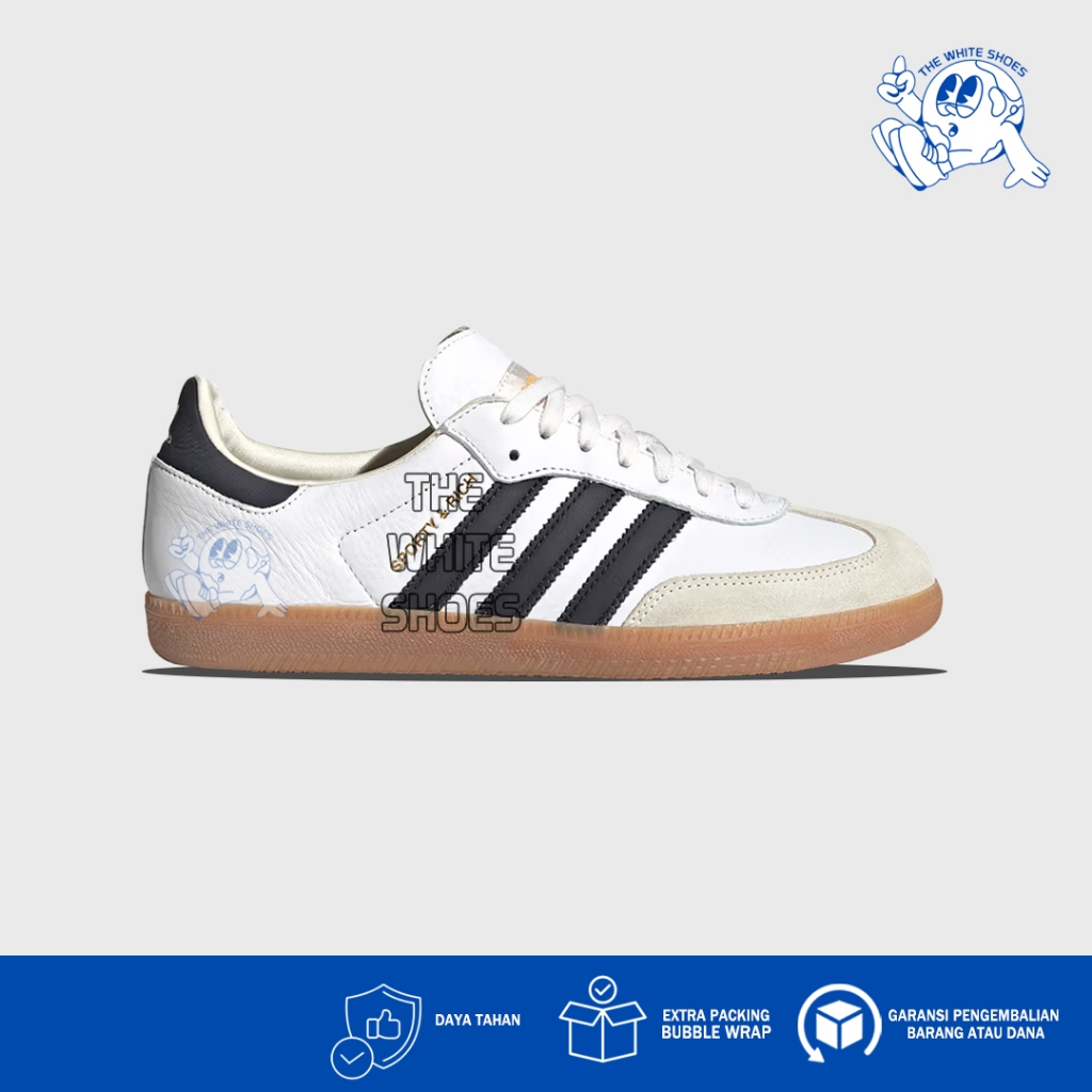 Sepatu Adidas Samba Rich and Sporty White Black