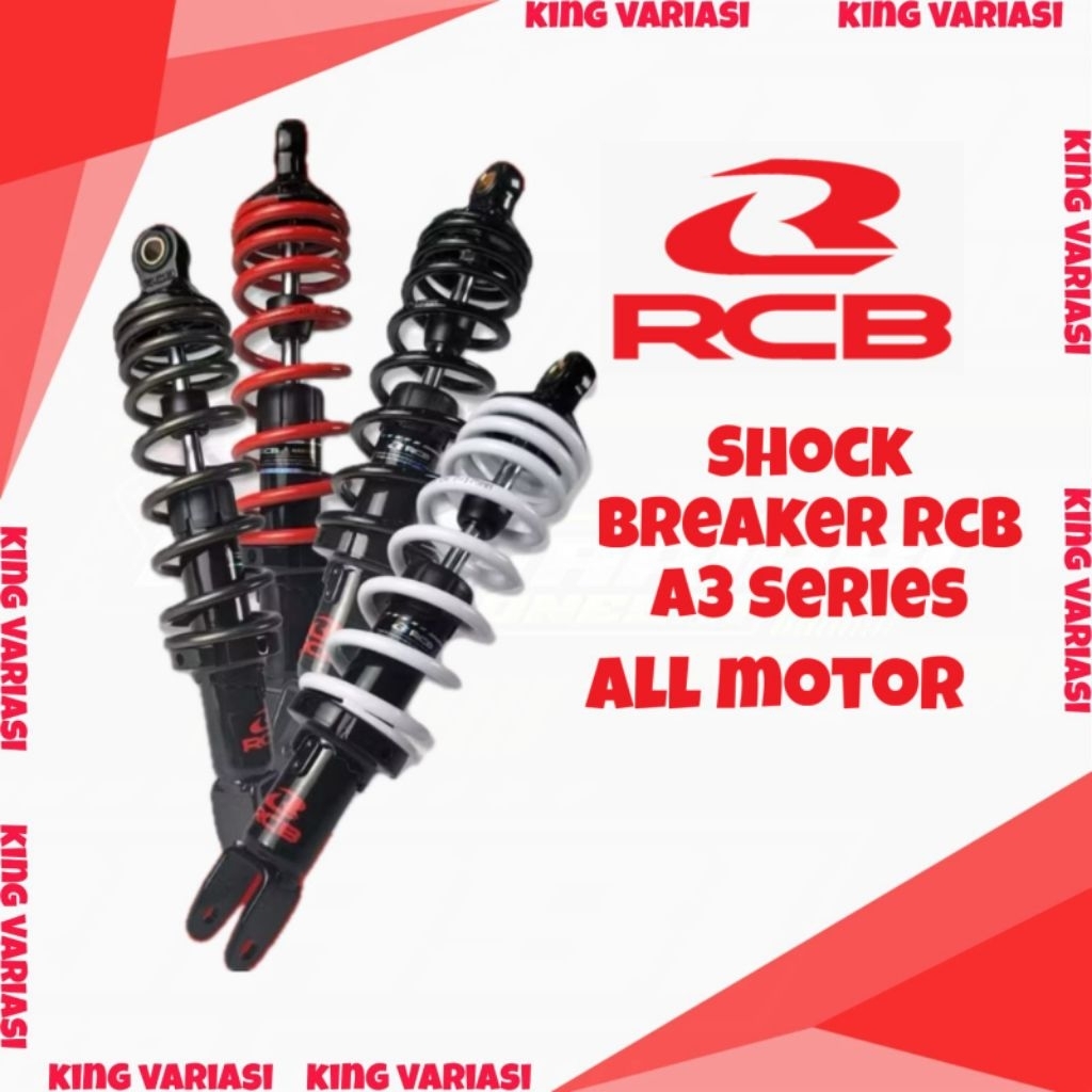 SHOCK SKOK BELAKANG RCB A3 SERIES BEBEK SUPRA, JUPITER, GRAND, TIGER, REVO HIGH QUALITY