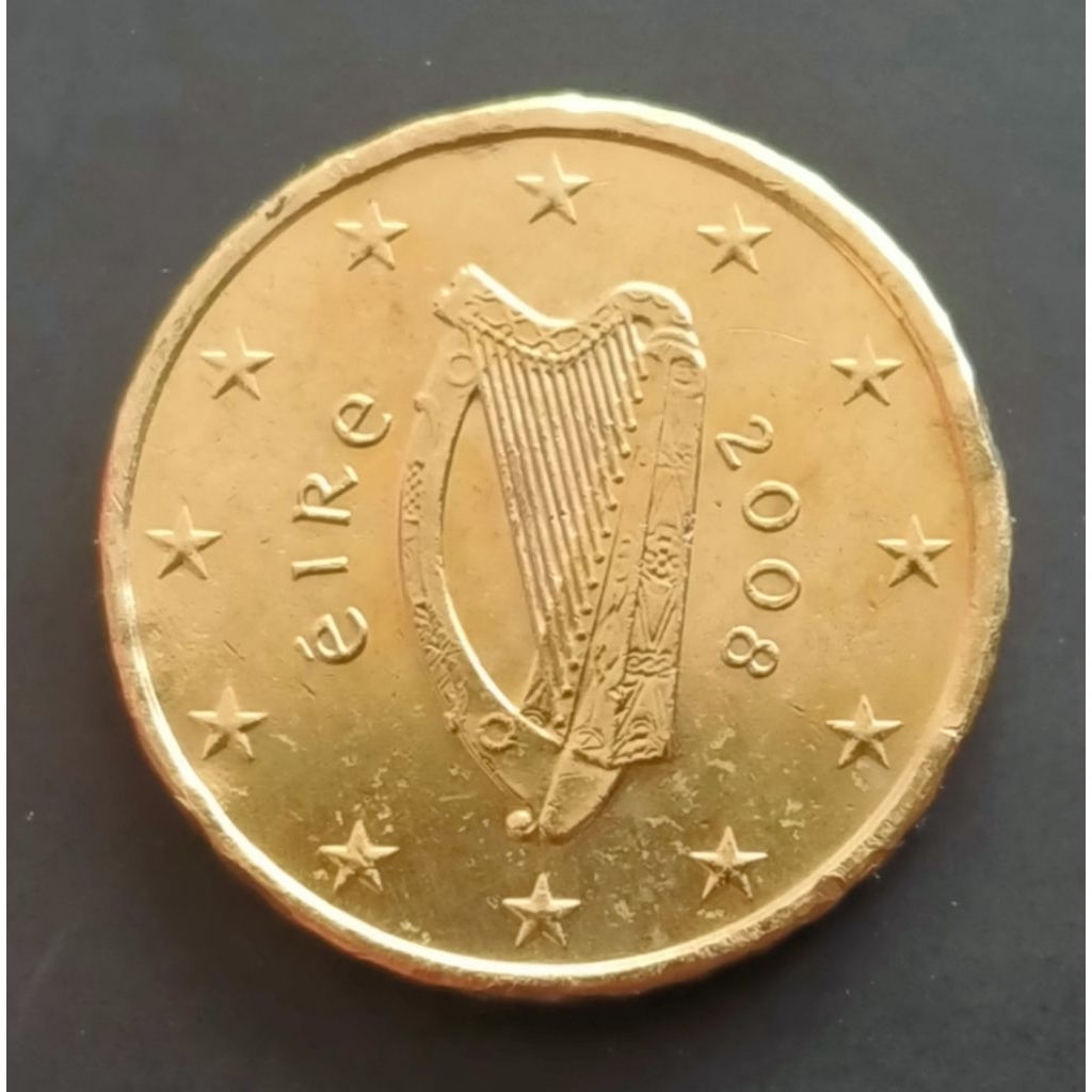 Koin Irlandia Euro 10 cent tahun 2008