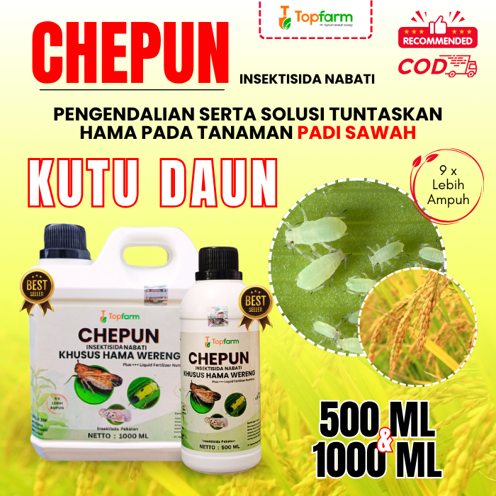 Obat Hama Kutu Daun Padi / Insektisida Kutu Daun Padi / Insektisida Topfarm / Obat Pembasmi Kutu Dau