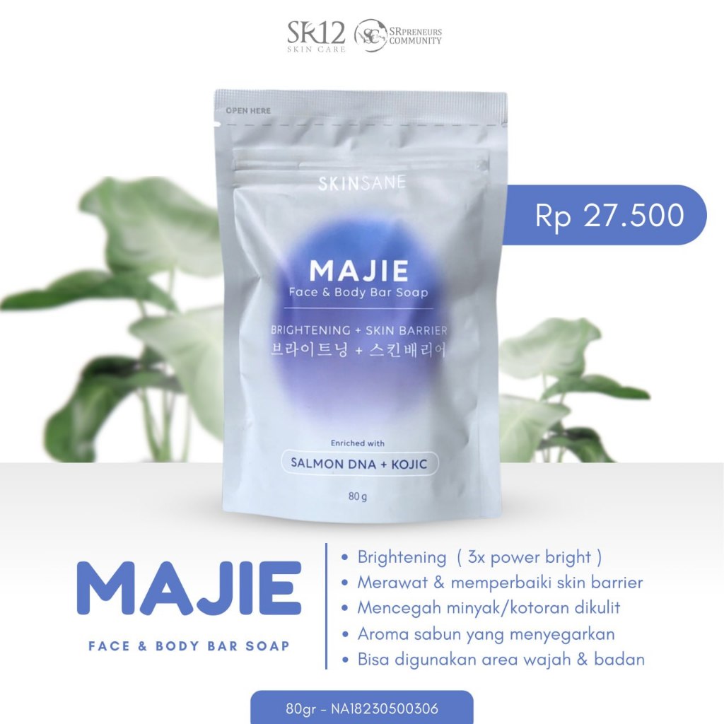 Sabun Majie SR12 Sabun mandi SR12 Sabun herbal SR12 Sabun Majie original Sabun mandi wangi Sabun kul