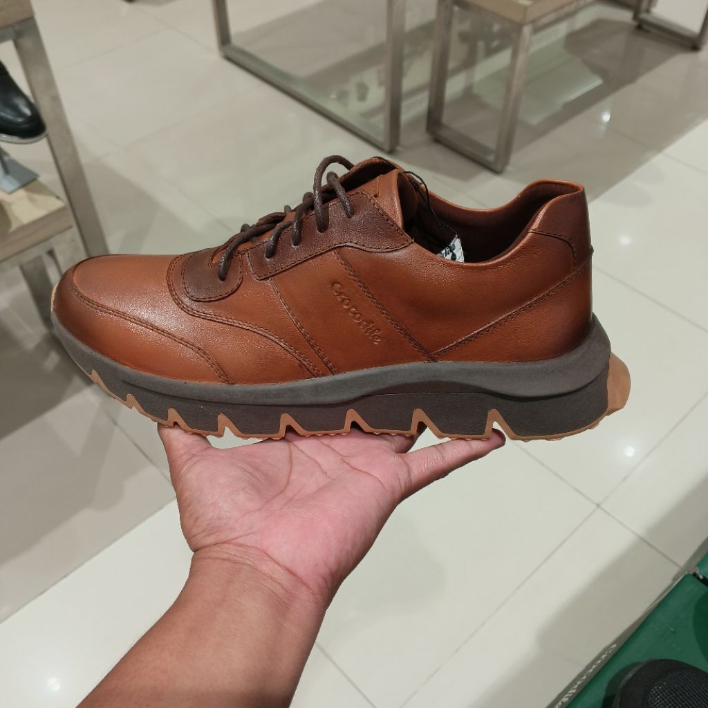 CROCODILE SEPATU KETS KULIT CASUAL PRIA ORIGINAL