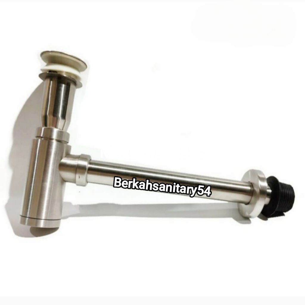 Sifon Botol Wastafel Non Overflow Stainless Sus 304/Sifon Pembuangam Wastafel